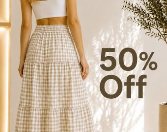 Tiered Maxi Skirt Sewing Pattern | Skirt Pattern | Women Skirt Pattern | Sewing Patterns | Women Sewing Pattern, Long Skirt Pattern