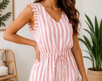 Romper Pattern, Playsuit sewing pattern, Jumpsuit Sewing Pattern, PATTERN Womens Jumpsuits, Women Rompers PDF sewing pattern S-XL