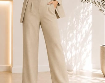 Suit Pants Pattern | Sewing Patterns | Trousers Sewing Pattern | Wide Leg Pants Pattern | Sewing Pattern Pants Women Sewing | Women Pattern