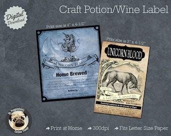unicorn blood potion etsy
