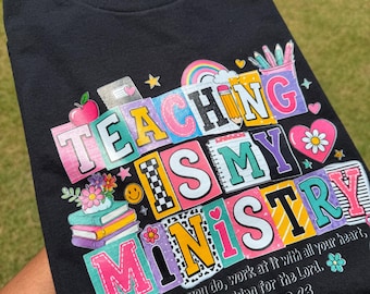Camiseta "Enseñar es mi ministerio"
