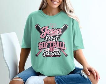 Camiseta "Jesús primero, softbol segundo"