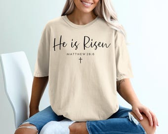Camiseta «Él ha resucitado» / Camiseta de Pascua