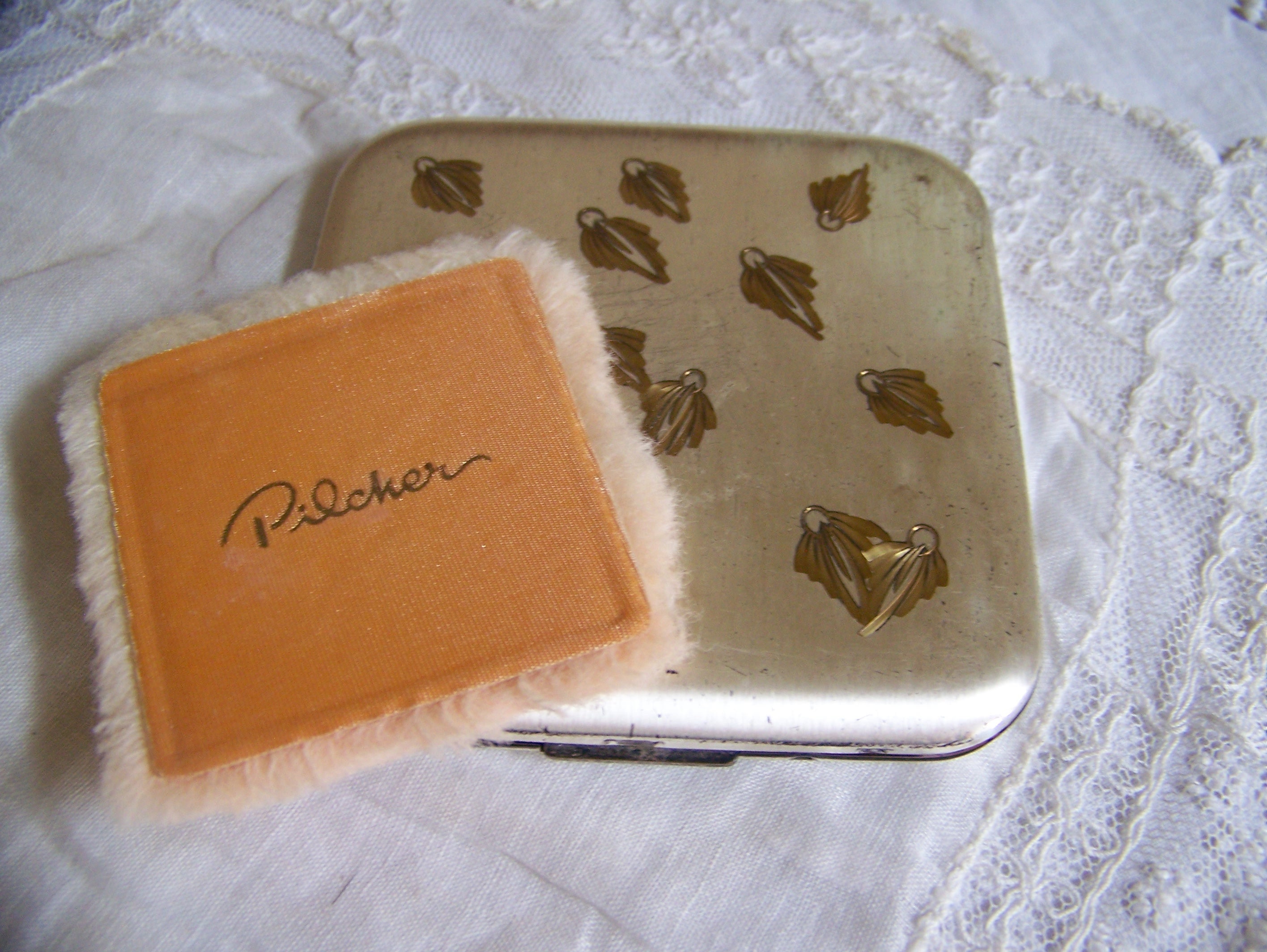 Vintage Pilcher Compact with Mirror and Original Powder and Etsy