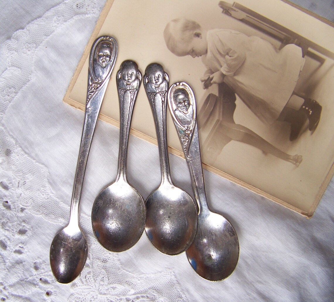 Vintage Gerber Baby Spoons set of 4 Vintage Gerber Etsy