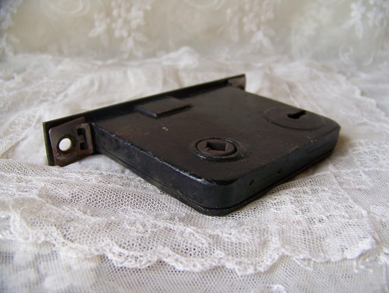 Antique Door Lock Box.Antique Mortise Lock Box.Brass Lock Box.Salvaged Door Hardware.Antique Door Hardware.Restoration Hardware.Antique Lock