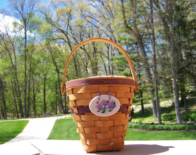 Vintage Longaberger Lilac Basket 1994.vintage Longaberger Etsy