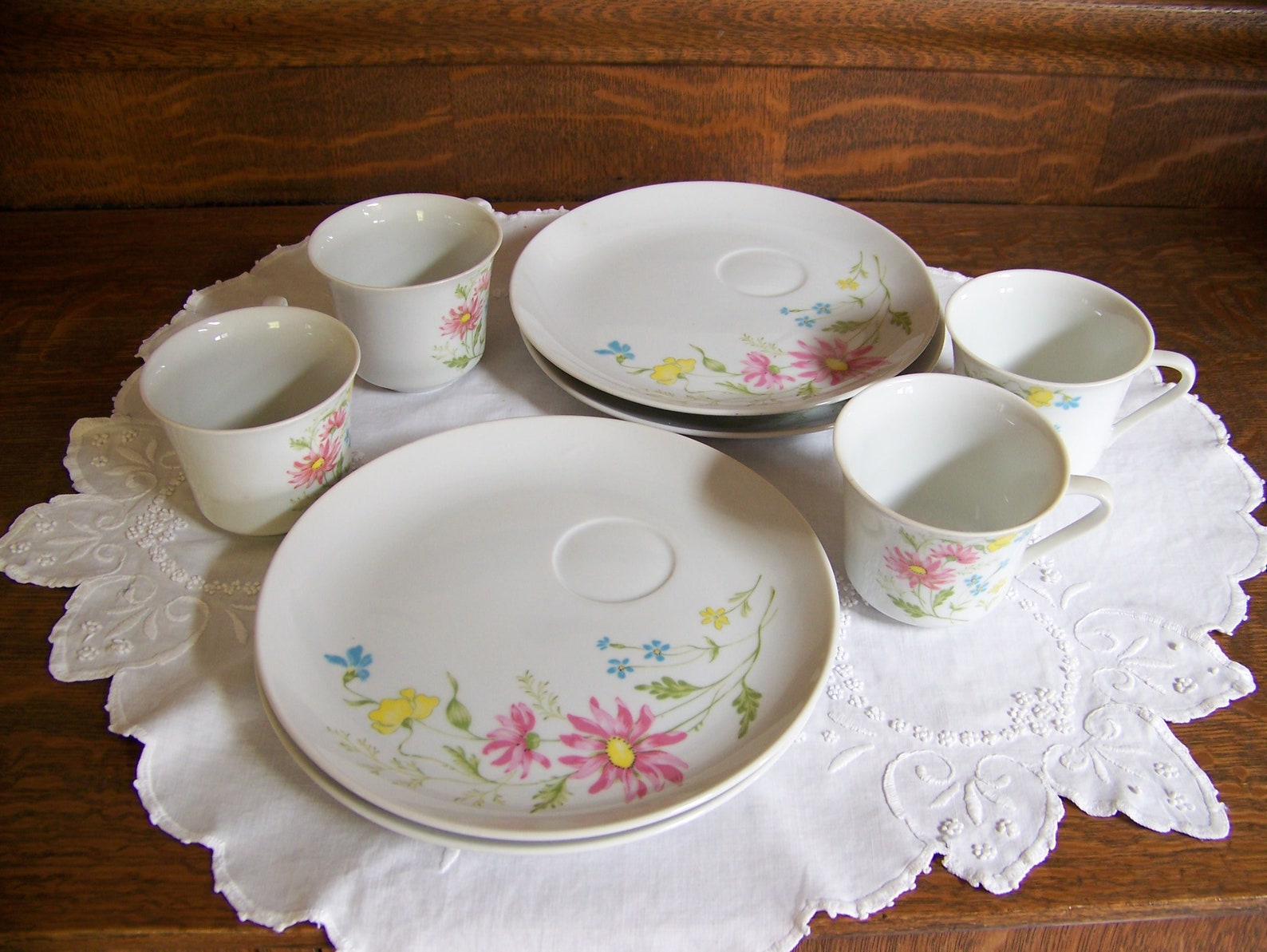 Vintage Made in Japan Plates and Cups set of 4 Vintage Plates Etsy