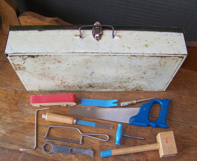 vintage toy tool box