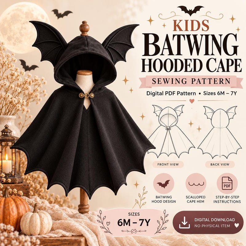Bat Cape Children - Etsy UK