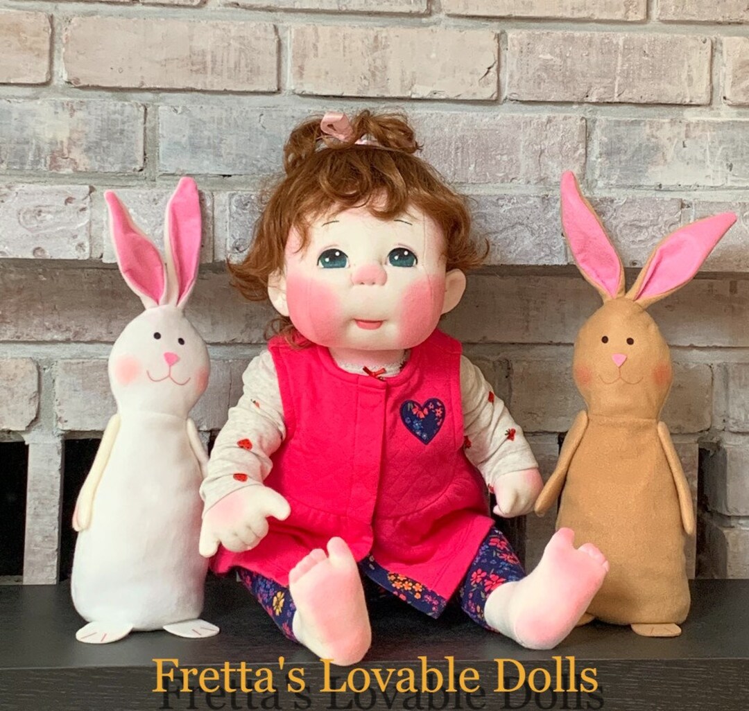 Fretta's OOAK 23 Soft Sculpture Life Size 4 Point Jointed Textile Tot