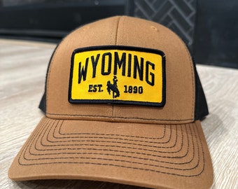 Wyoming Gold Patch Snapback Hat