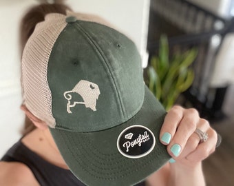 Buffalo Woman’s Ponytail Hat, Ladies Hat