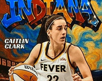 Caitlin Clark Fever Basketball Poster: 8.5x11 Glossy Wall Art