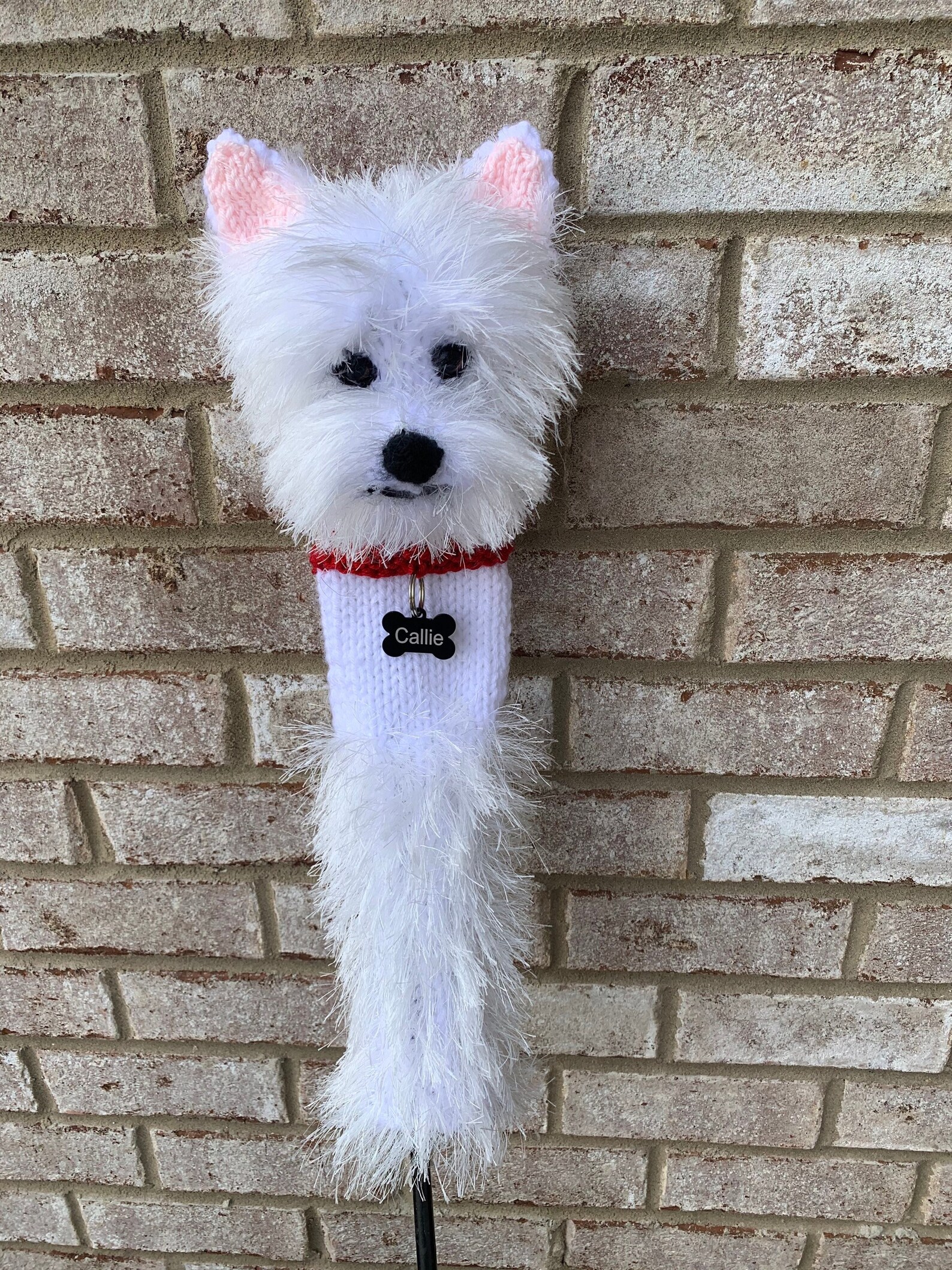 Made to Order Hand Knit Westie Golf Club Cover Etsy