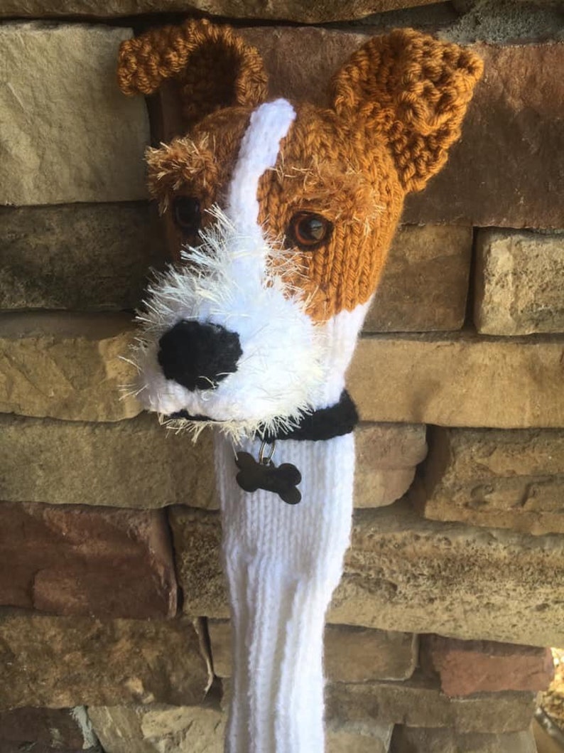 Made to Order Hand Knit Jack Russell Terrier Dog Golf Club Etsy