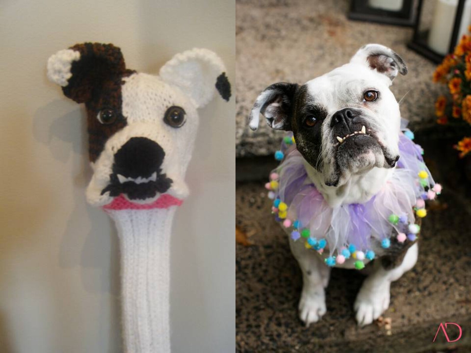 Custom Dog Head Golf Club Cover Etsy