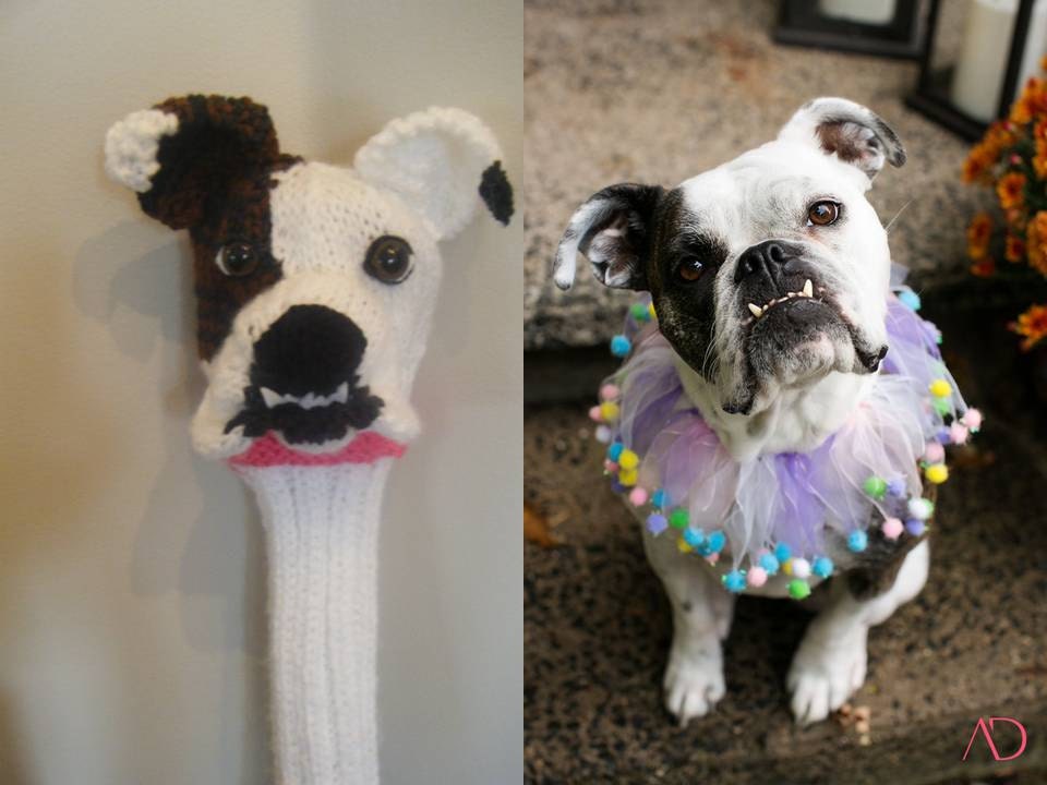 Custom Dog Head Golf Club Cover Etsy