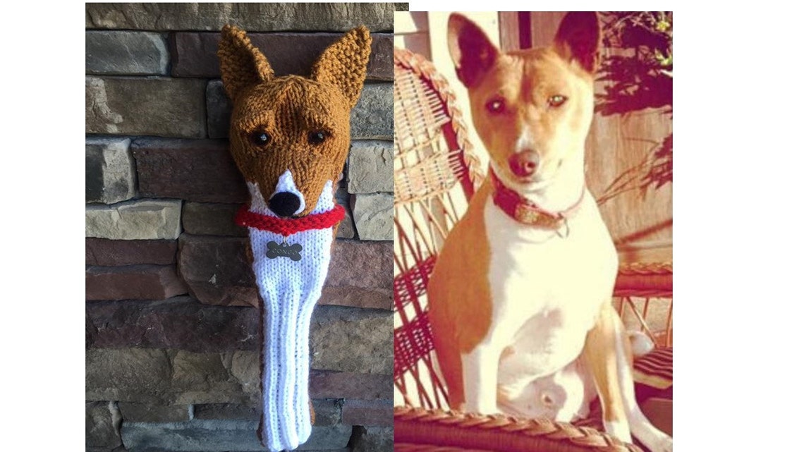 Custom Dog Head Golf Club Cover Etsy