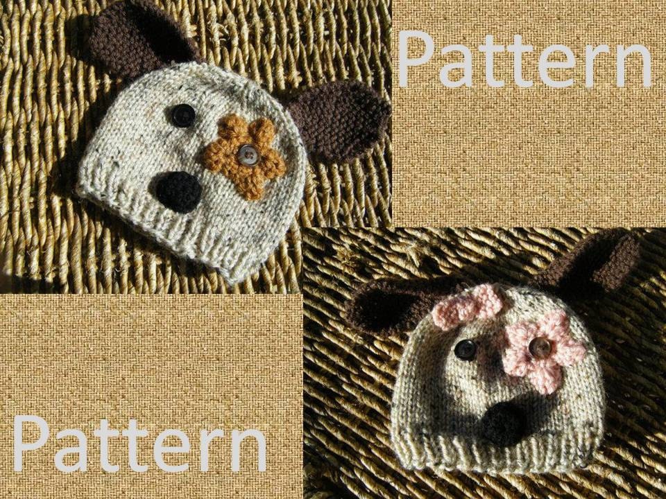 Downloadable Knit Baby Dog Hat Pattern Etsy
