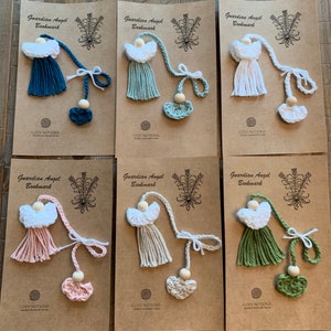 Crochet Guardian Angel Bookmark/ Crochet Bookmarkers/ Book Lover