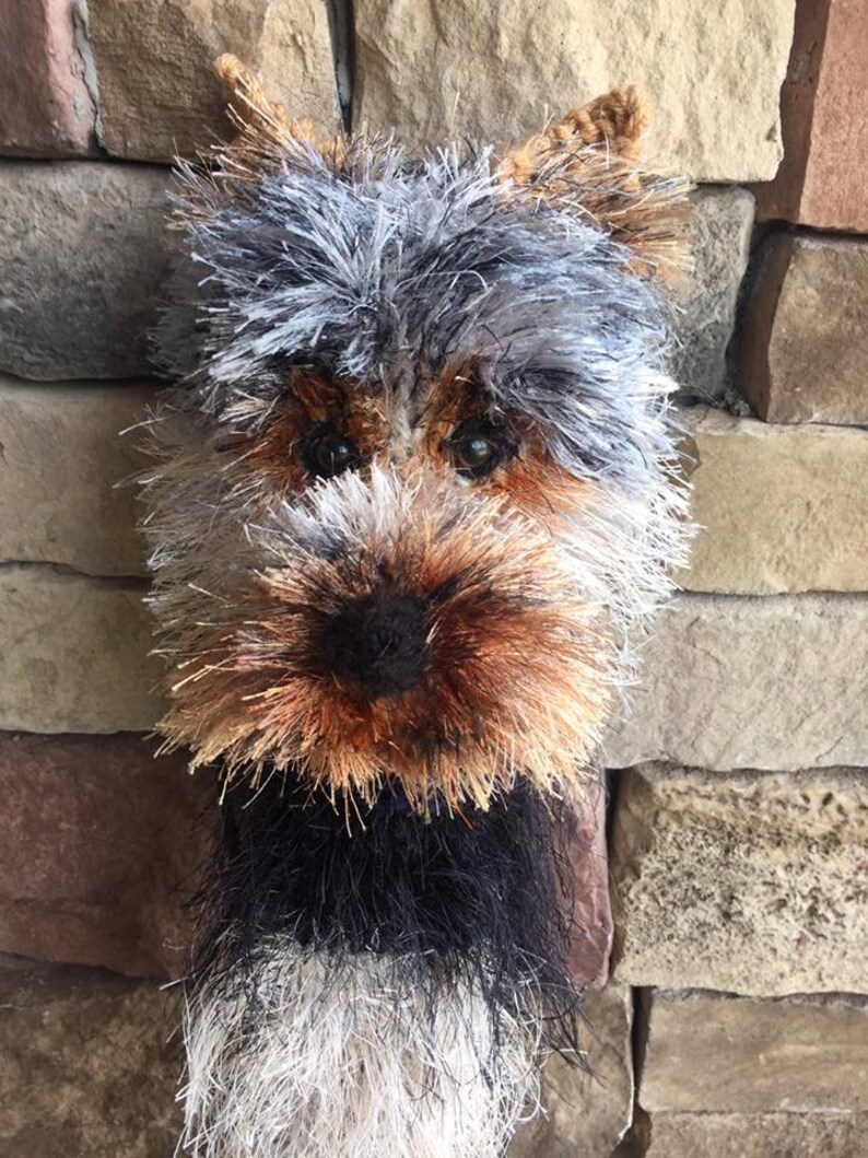 Hand knit Yorkie Yorkshire Terrier golf club cover golf sock Etsy