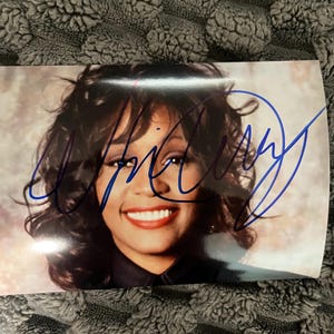 Whitney Houston Autographed - Etsy