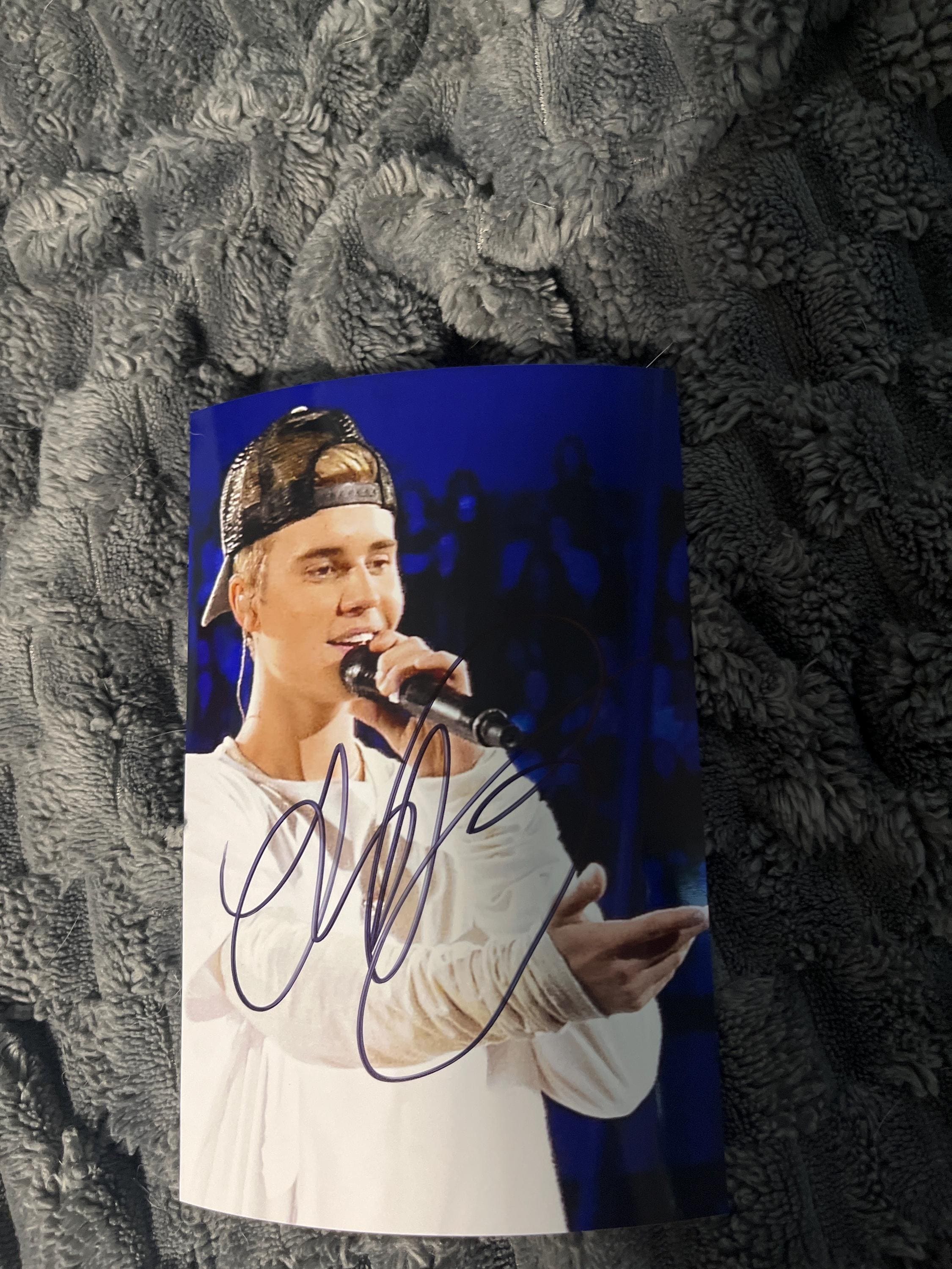 Justin bieber signed - Etsy 日本