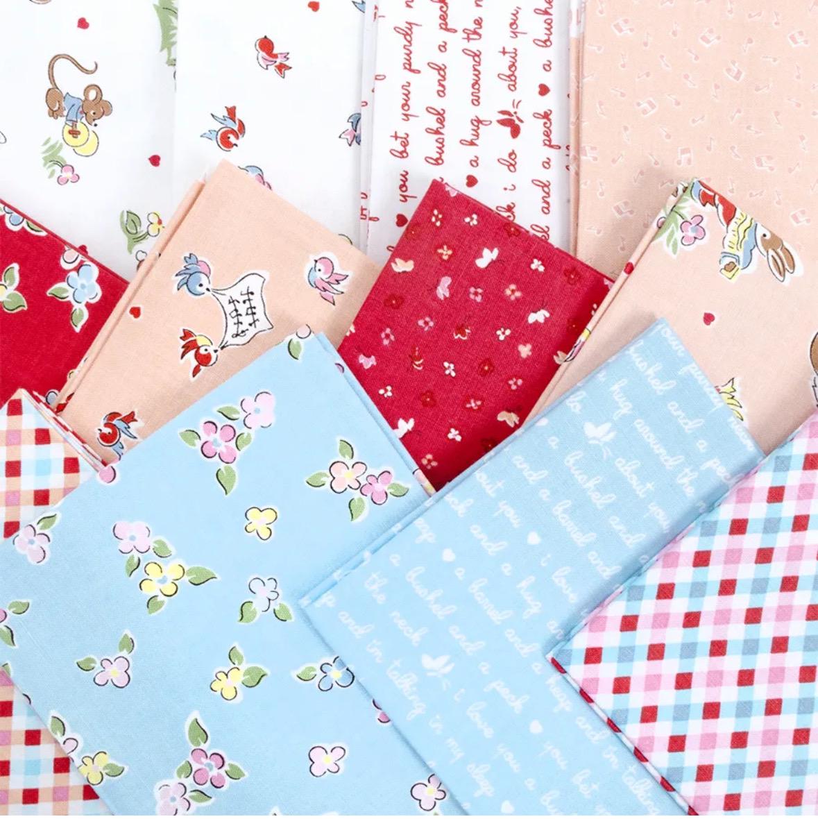 Love Notes 19 FQ and 1 Yd Border Fabric by Lindsay Wilkes for Riley ...