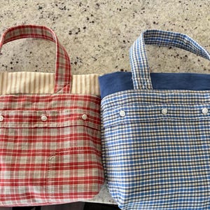 Bolso/cartera de recuerdo hecho con la camisa de papá o abuelo. Envío gratis.