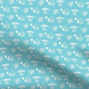 Mid Century Vintage Look Pyrex globos aerostáticos lino/algodón plato toalla de té