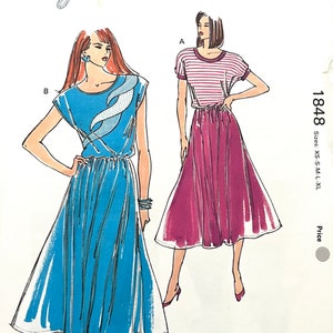 Kwik Sew New Uncut Pattern #1848 Misses Dress Size XS S M L