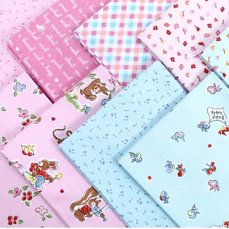 Love Notes 19 FQ and 1 Yd Border Fabric by Lindsay Wilkes for Riley ...