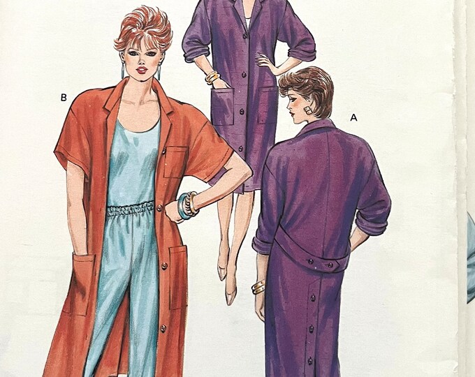 Duster Robe Pattern Free Kwik Sew New Uncut Pattern #1491 Misses Duster Robe Size XS S M L - Etsy