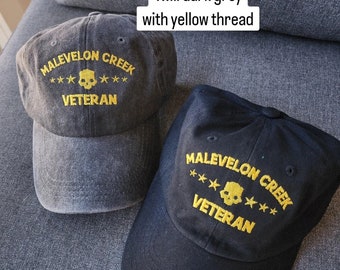 Malevelon Creek Veteran (Embroidered Buckleback Dad Hat) 25 Colors