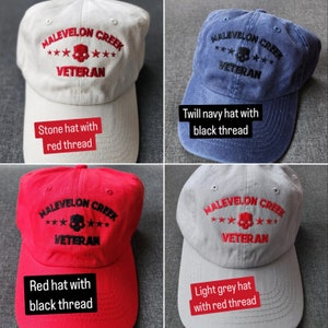 Malevelon Creek Veteran Embroidered Buckleback Dad Hat 25 Colors image 7