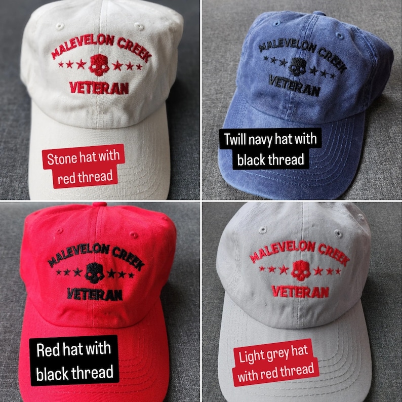 Veterano de Malevelon Creek sombrero de papá con hebilla bordada 25 colores imagen 7