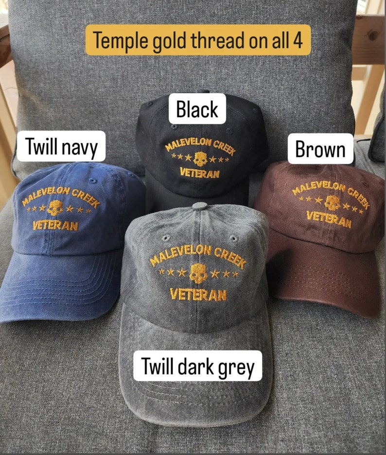 Malevelon Creek Veteran Embroidered Buckleback Dad Hat 25 Colors zdjęcie 4