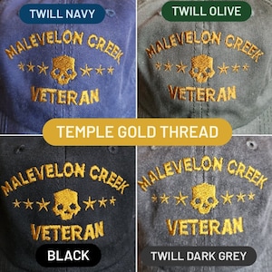 Malevelon Creek Veteran Embroidered Buckleback Dad Hat 25 Colors image 5