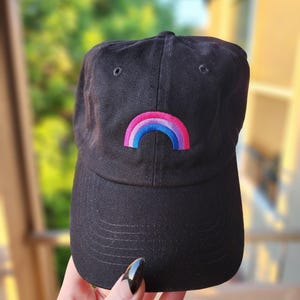 Bisexuell (Bi) Prideflagga Regnbåge (Broderad Mössa) Pappa + Manchester