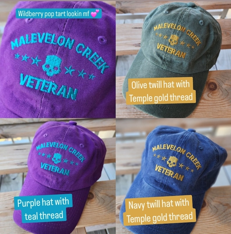 Veterano de Malevelon Creek sombrero de papá con hebilla bordada 25 colores imagen 5