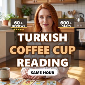 Turkish Coffee Cup Reading Same Hour, No Photo Needed, I Turn The Cup In Your Name, What The Grounds Say About Love Work and Future