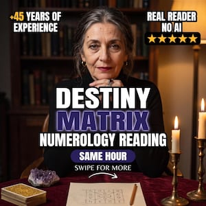 Lettura della Matrice del Destino / Tema natale astrologico e lettura numerologica