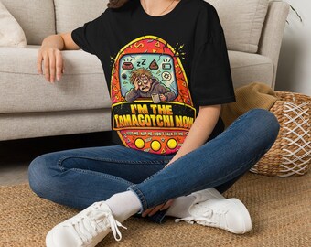 Tamagotchi Shirt, I'm The Tamagotchi Now, Funny Tired Adult Tee, 90s Nostalgia, Burnt Out Millennial Gift, Virtual Pet Graphic Tee