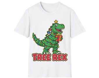 Tree Rex Christmas Dinosaur Shirt | Funny T-Rex Christmas Tree Tee | Dinosaur Lover Holiday Gift