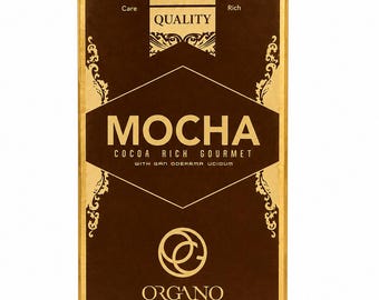 Organo  Gourmet Café Mocha | Instant Beverage | Rich Cocoa Blend | Ganoderma | 15 Sachets