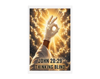 Gods Logic | John 20:29 | Acrylic Desk Art with Wooden Stand