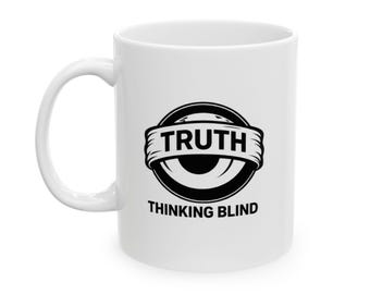 Thinking Blind Logo Mug | 11 oz Coffee Cup/Gift Mug