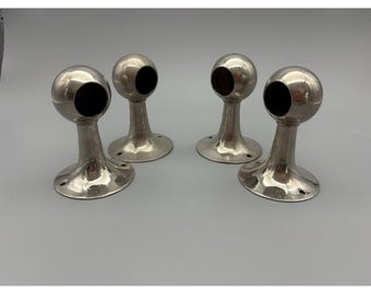 Vintage bathroom hardware fixtures toilet roll towel bar holders 1930's chrome