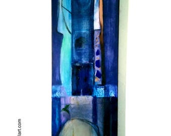 Encounter - digital file of multimedia painting